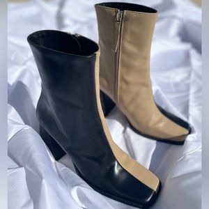Alohas South Bicolor ‘Black and Cream’ Boots